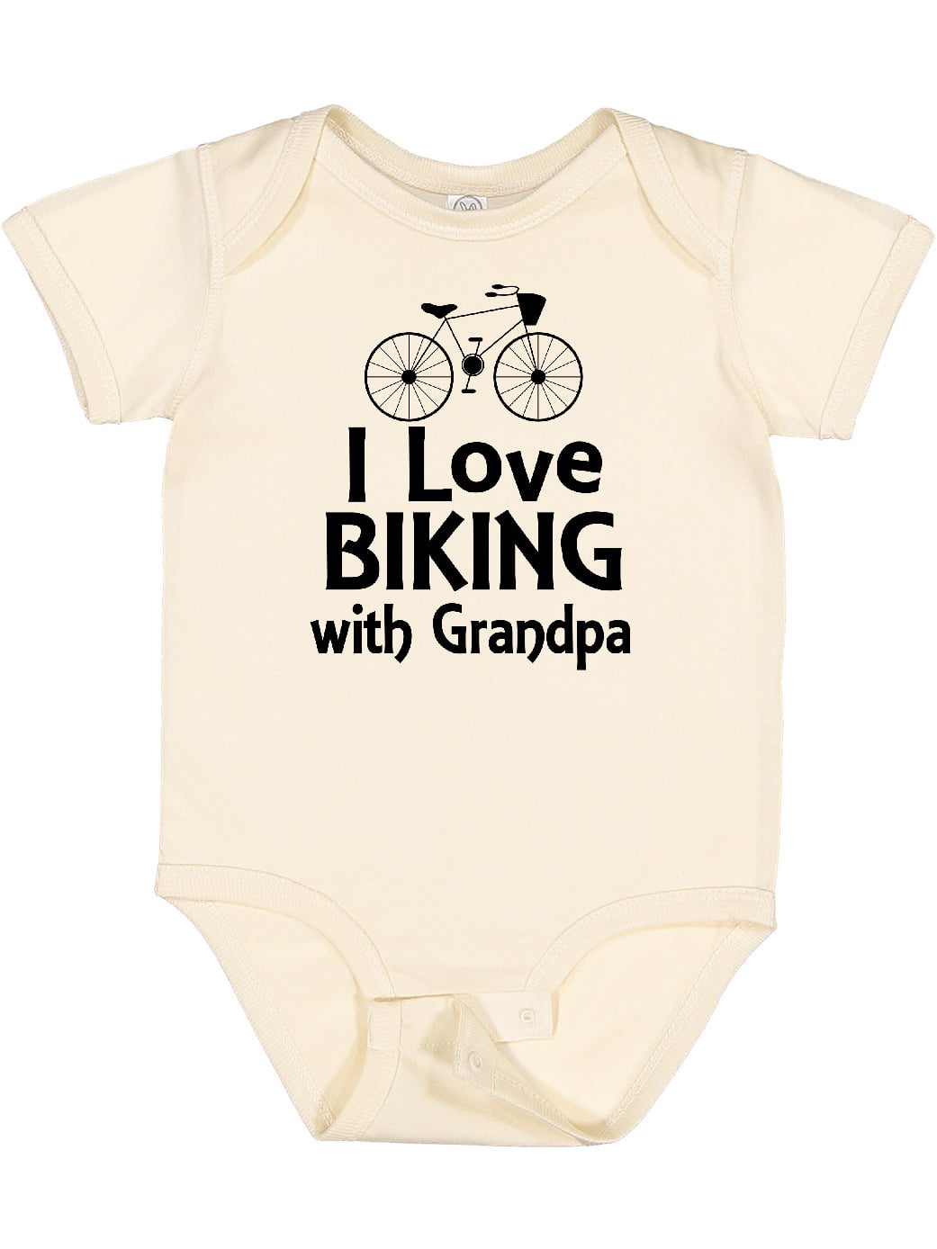 My Grandad a biker sports classic bike black pink romper bodysuit baby boy girl 