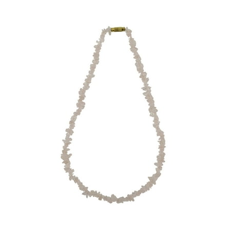 - Pink Rose Quartz Bead Gemstone Chain Necklace Womens Reiki Healing Stone Jewelry