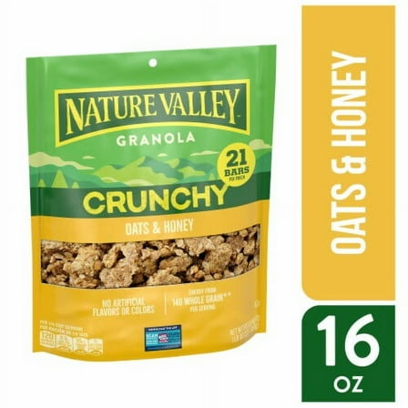 Pack of 2 - Nature Valley Oats and Honey Crunchy Granola 16 oz Packaging May Vary