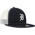 thumbnail image 3 of Men's New Era Navy Detroit Tigers Team Color 59FIFTY Trucker Fitted Hat, 3 of 6