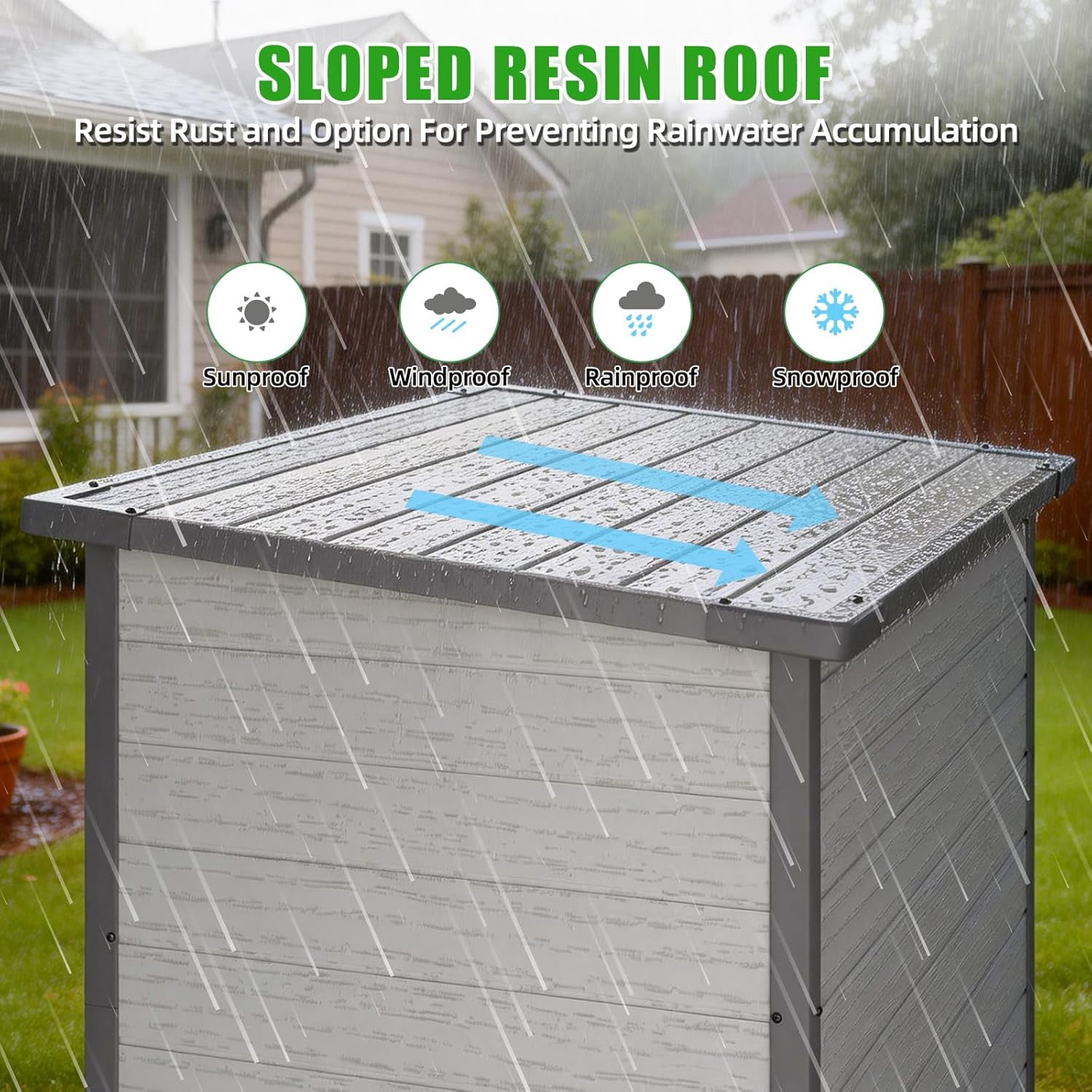 YODOLLA Large 58 Cu.ft Resin Outdoor Storage Cabinet with Adjustable Shelves, Vertical Tall Plastic Storage Shed with Reinforced Floor, Weatherproof Outdoor Storage Clearance with Base