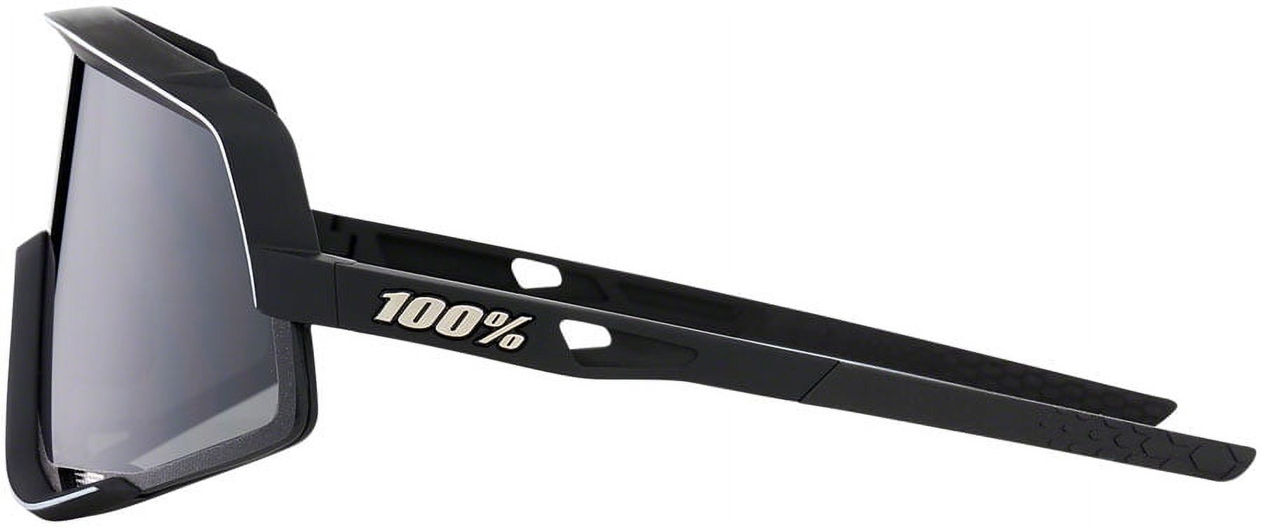 100% Glendale Sunglasses: Soft Tact Black Frame with Smoke Lens