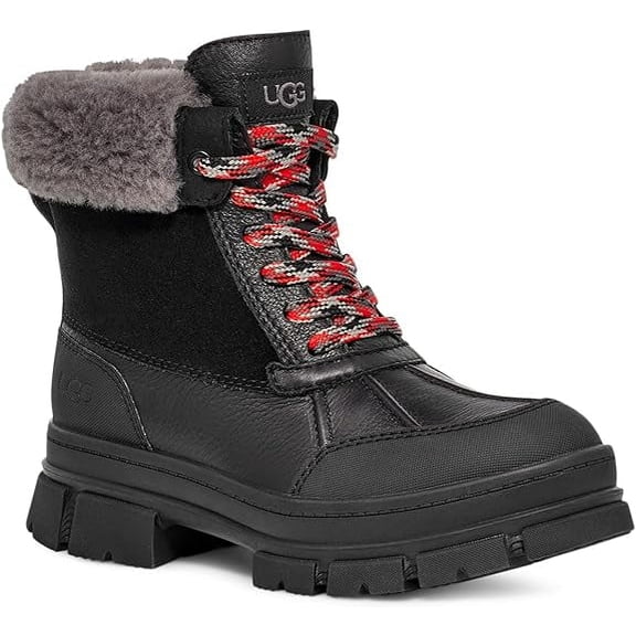 UGG Women's Ashton Addie Snow Boot, Black, 4.5 UK