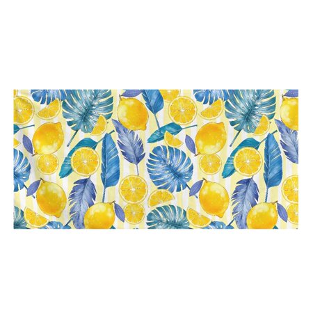 Vodetik Store Summer Fruits Bath Towels Lemon Spa Towels Soft Absorbent Beach Towels 29.5×59in