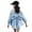 Light Blue, variant on Girls Button Down Shirt Casual Loose Fit Tunic Tails Top Summer Blouse for Tee Shirts Kids