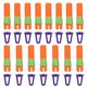 thumbnail image 1 of 15pcs sacapuntas de crayón de plástico crayón pluma tapa crayón palo extensor para dibujar, 1 of 8