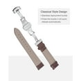 thumbnail image 4 of Uxcell Leather Band Replacement Kit Deployment Buckle Watch Strap 20mm, Brown, 4 of 7