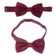 thumbnail image 2 of Corbata de Lazo de Satén Sunnimix Vino Pañuelo Fajín Rojo, 2 of 8