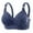 Dark Blue, variant on Women's Wirefree Bras Full Coverage Push up Solid Color No Underwire Supportive Bras Women Bralette Bras for Heavy Breast Beige 40