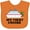 Orange, variant on Inktastic My First Cruise with Cruise Ship and Palm Trees Boys or Girls Baby Bib