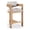 Beige and Natural, variant on Pemberly Row Contemporary Solid Wood Frame Black Ultra Luxe Velvet Stool