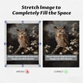 thumbnail image 3 of FLASHLUMI 16x24 Inch Great Horned Owl on Blossom Branch Art Print Canvas Wall Art, Moody Wildlife Nature Decor for Living Room Bedroom, No Frame, 3 of 10