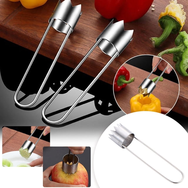 Stainless Steel Fruit Vegetable Corer Tool 2025 Kitchen Gadget for Efficient Pepper Pineapple Pear Tomato Core Remover