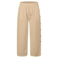 thumbnail image 1 of Pantalones holgados transpirables de playa para hombre: diseño con pechera, color liso, estilo informal/de ocio, para todas las estaciones, 1 of 5
