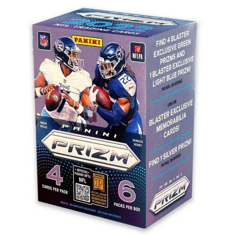 Panini 2022 NFL Prizm Football Trading Card Blaster Box with 6
