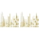 thumbnail image 3 of 4pcs Quartz Clock Movement Part 12set Gold Hands Contain Numerals Kit, 3 of 5