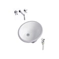 thumbnail image 1 of DROP Bath and Kitchen DR091188 Undermount Bathroom Sink Set, 1 of 5