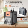 thumbnail image 5 of VEVOR Tuspuzz Aquarium Chiller, 92 Gal 348 L, 1/4 HP Hydroponic Water Chiller, Quiet Refrigeration Compressor for Seawater and Fresh Water, Fish Tank Cooling System with Pump/Hose, for Jellyfish, 5 of 9