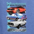 thumbnail image 6 of Wild Bobby, Mustang Ford Classics Cars and Trucks Unisex Crewneck Graphic Sweatshirt, Vintage Heather Blue, XX-Large, 6 of 6