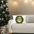 thumbnail image 1 of Christmas Decorative Print Velvet Lumbar Pillow Cover for Sofa Cushion Home, 1 of 6