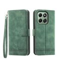 thumbnail image 1 of Funda Tipo Billetera para Honor X6B Carcasa Abatible con Porta Tarjetas, Bolsillo para Efectivo, Soporte Ajustable, Cierre Magnético y Correa de Muñeca Verde, 1 of 6