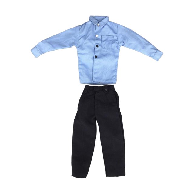 Ropa de figura a escala 1:6 Sunnimix camisa de manga larga Pantalones 12 pulgadas