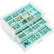 thumbnail image 1 of Joyero ProCase, organizador de pendientes, 3 cajones, color aguamarina, 1 of 7