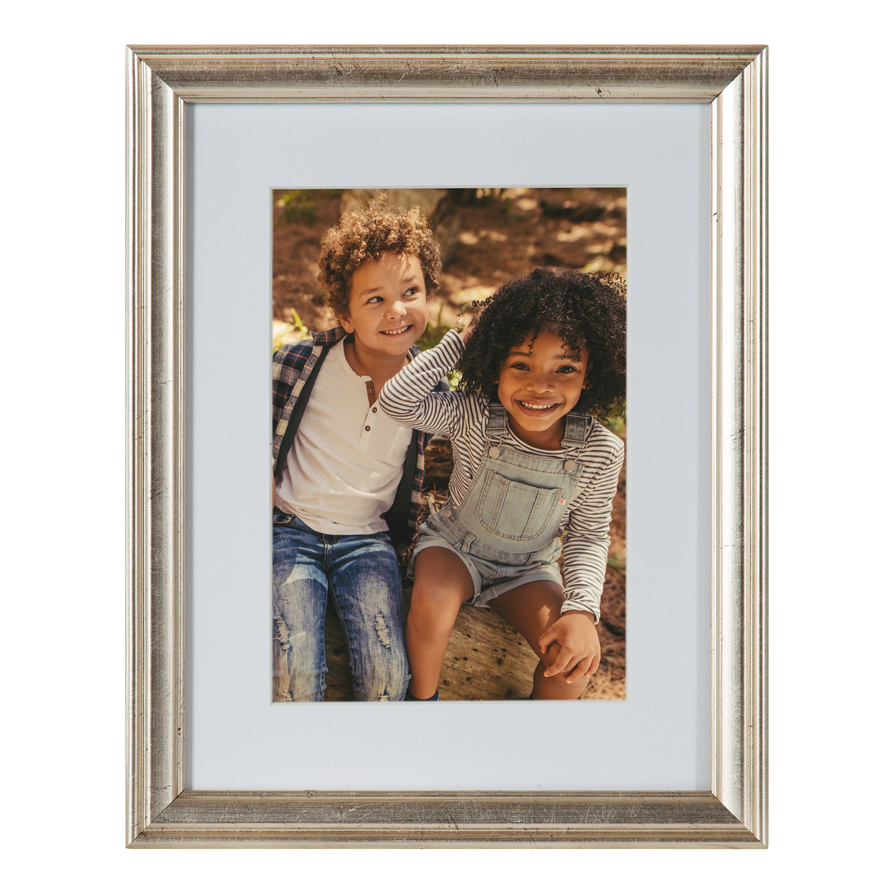 Kate And Laurel Adlynn Glam Frame Set, Set Of 10, Varying Sizes, Silver, Traditional Glam Frame Collection For Wall