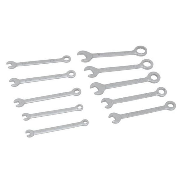 Performance Tool Wrench W30681 SAE Ignition Wrench Set; Polished Chrome Plated; Set Of 10; With Vinyl Pouch