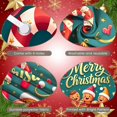 thumbnail image 4 of Gingerbread Man Merry Christmas Banner Candy Cane Xmas Display Christmas Ornament Golden Star Holiday Backdrop for Christmas Party Home Decoration Xmas Celebration, 4 of 9