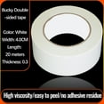 thumbnail image 2 of Vrorvz Heavy Duty Double Sided Adhesive Tape for Carpets Strong Peel Strength No Remnant Easy to Cut and Tear Waterproof for Carpet Seams Packaging Wall Hanging 1x Tape, 2 of 2