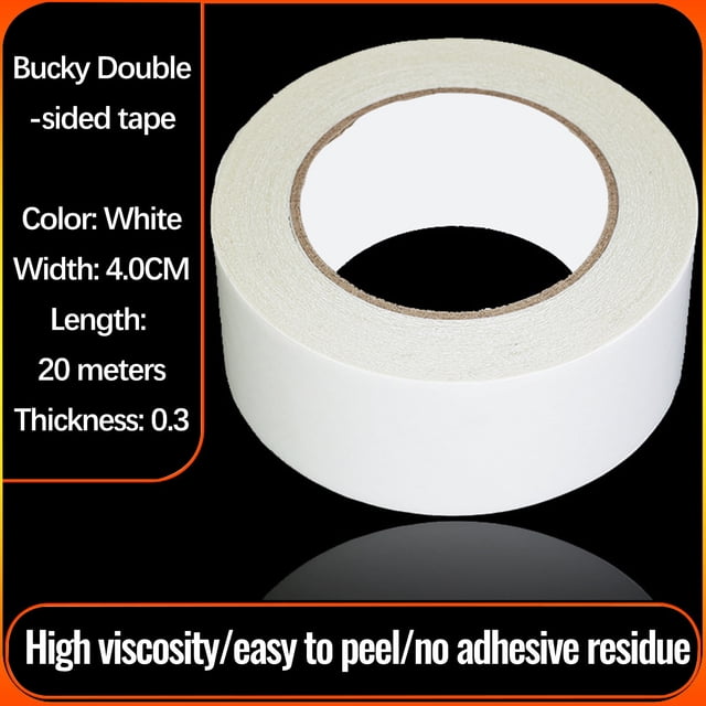 Double-Sided Cloth Adhesive Tape 1 in x 33 ft, High-Viscosity Acrylic Adhesive, Waterproof, Tear-Resistant, for Carpet Seaming and Wall Hanging