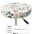 thumbnail image 4 of Lsque Watercolor Floral Round Bar chair cushion covers Velvet Fabric Premium Comfort Protects from Scratches and Stains for 14-17 Inch Chair- 14 inch, 4 of 7