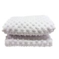 thumbnail image 2 of Shason Textile (2 Yards Cut) Soft Puffy Dot Fleece, White, 2 of 9