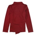 thumbnail image 2 of Alfani Womens Solid Wrap Blouse darkred L, 2 of 2