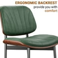 thumbnail image 5 of LainTene Modern Dining Room Chairs Set of 2, Faux Leather and Bentwood Design with Metal Legs, Ideal for Kitchen or Dining Space, 5 of 9