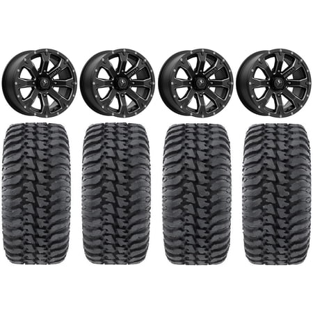 MSA Bounty 14 Wheels Black 30 Regulator Tires Kawasaki Teryx Mule