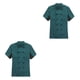 thumbnail image 1 of Monstrate Chef Coat Women Short Sleeve Cook Cooking Wear Chic Uniform Work Skin-friendly Costumes Jacket for Restaurant Hotel Cafe Kitchen Verde oscuro 3XL 2Conjunto, 1 of 6