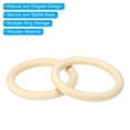 thumbnail image 4 of Unique Bargains 120mm Wooden Rings for Crafts, 5 Pack Natural Wood Rings Unfinished Wood Loop Circle, 4 of 8