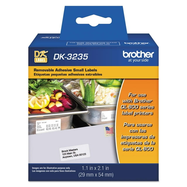 Etiquetas adhesivas removibles troqueladas Printer Brother DK3235