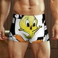 thumbnail image 2 of Looney Tunes Tweety Mens Boxer Briefs Active Stretch Breathable Underwear, Comfortable Gym Boxer Briefs, 2 of 7