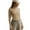 Apricot, variant on S-XL Women's Mesh Shirt Long Sleeve Shirts Half High Neck Shirt Tulle Shirt
