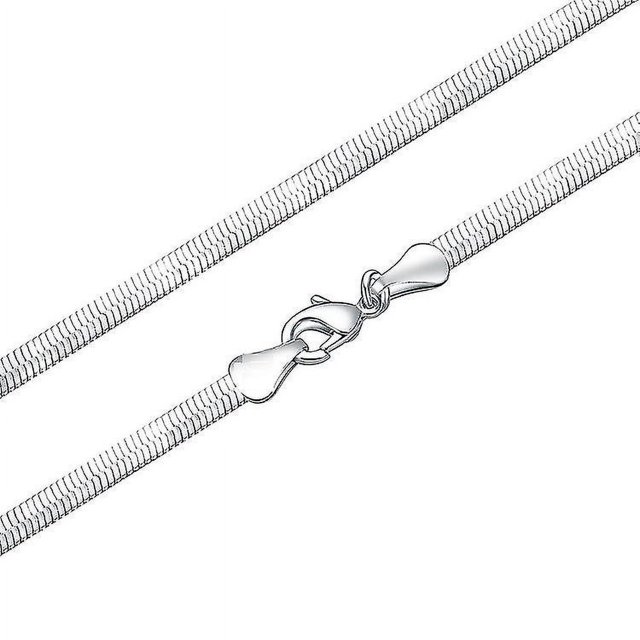 Collar de cadena mágica de serpiente plana en espiga YONGSHENG 1,5 mm para mujeres y hombres 60 cm