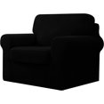 thumbnail image 1 of CHUN YI Stretch Checks Spandex Sofa Cover Separate Backrests Cushions Cover Slipcover, 1 of 5