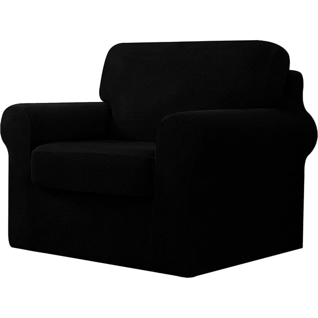 CHUN YI Stretch Checks Spandex Sofa Cover Separate Backrests Cushions Cover Slipcover