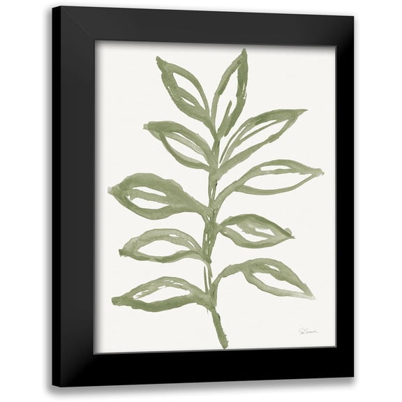 Schlabach, Sue 12x14 Black Modern Framed Museum Art Print Titled - Nature in Sage II