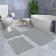 thumbnail image 1 of Juego de alfombrillas de baño de espuma suave | 3 alfombrillas de baño con base antideslizante | Ultraabsorbentes y lavables a máquina | Alfombrillas modernas para inodoro y ducha, 1 of 6