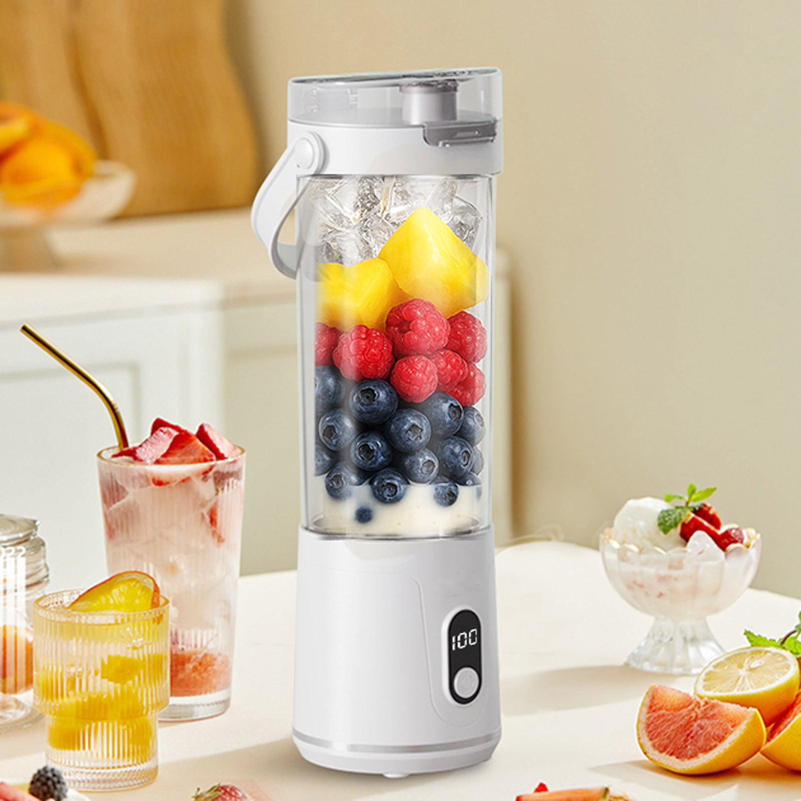 LLDYYDS Portable Blender for Smoothies and Shakes, Mini Personal Juicer Machine for Travel, 16.9 oz, 40 Seconds Auto Shutoff