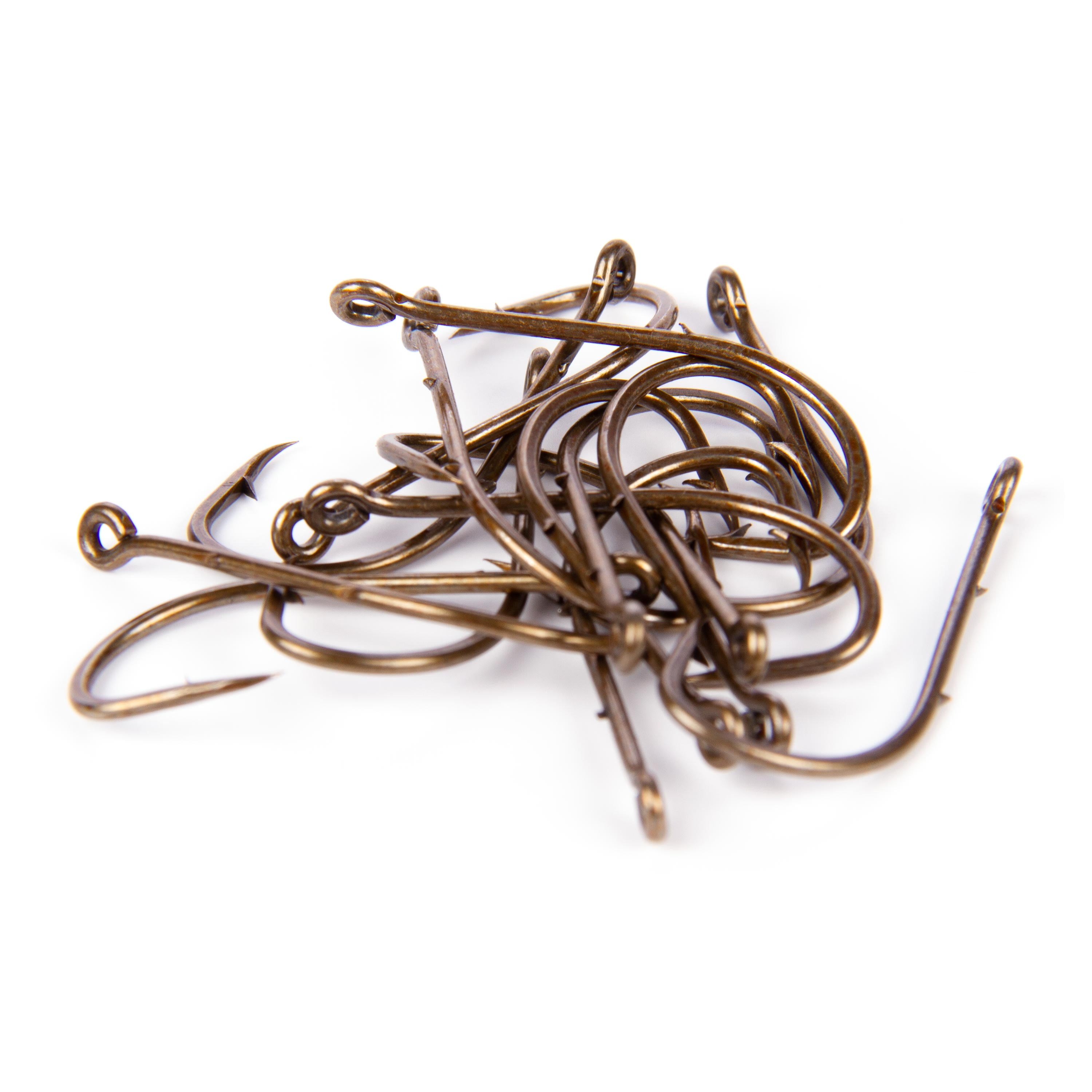 Ozark Trail Bronze Baitholder Light Wire Fishing Hooks Size 2 - 15 Pack