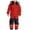 Red, variant on Boys Snowsuit Ski Suit Thermal Winter Warm Windproof Overall Softshell Jumpsuit Removable Hood Outdoor Snow Clothing for Kids